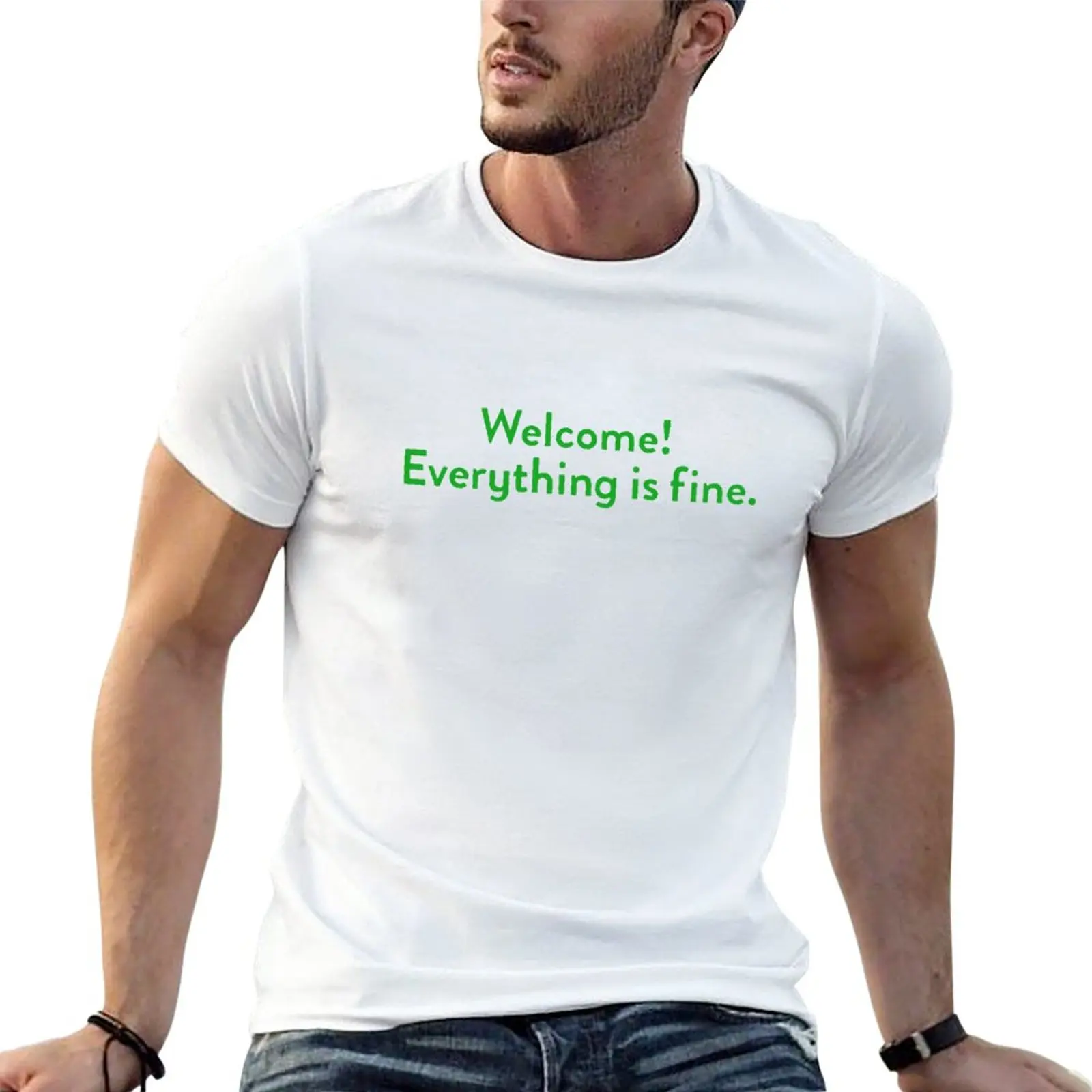 

New The Good Place Welcome Wall T-Shirt oversized t shirt blank t shirts Blouse sweat shirts slim fit t shirts for men