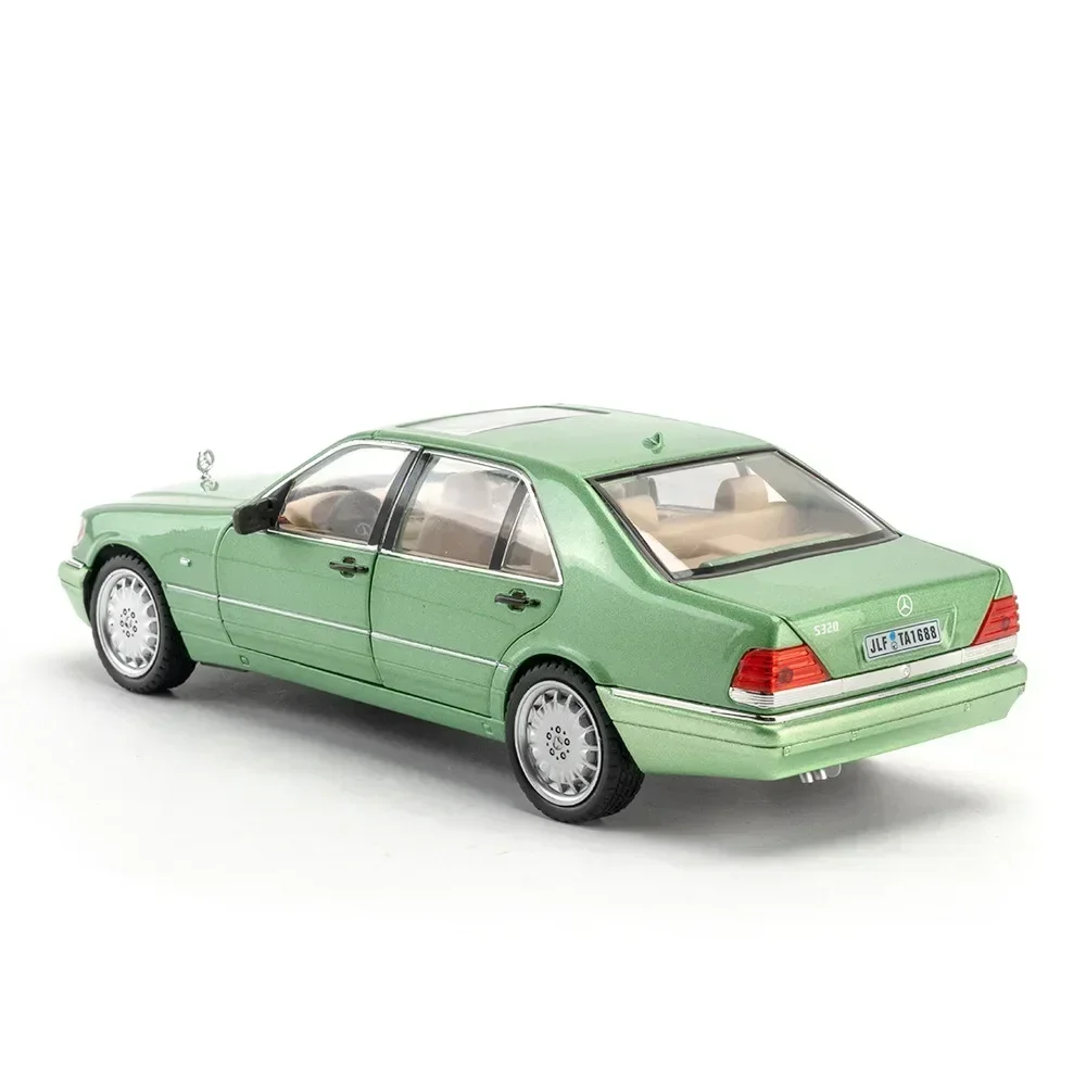 1:24 Mercedes-Benz W140 320SEL Classic Limousine Alloy Diecast Model Car Sound &light Decoration Gift For Friend Present C335 6