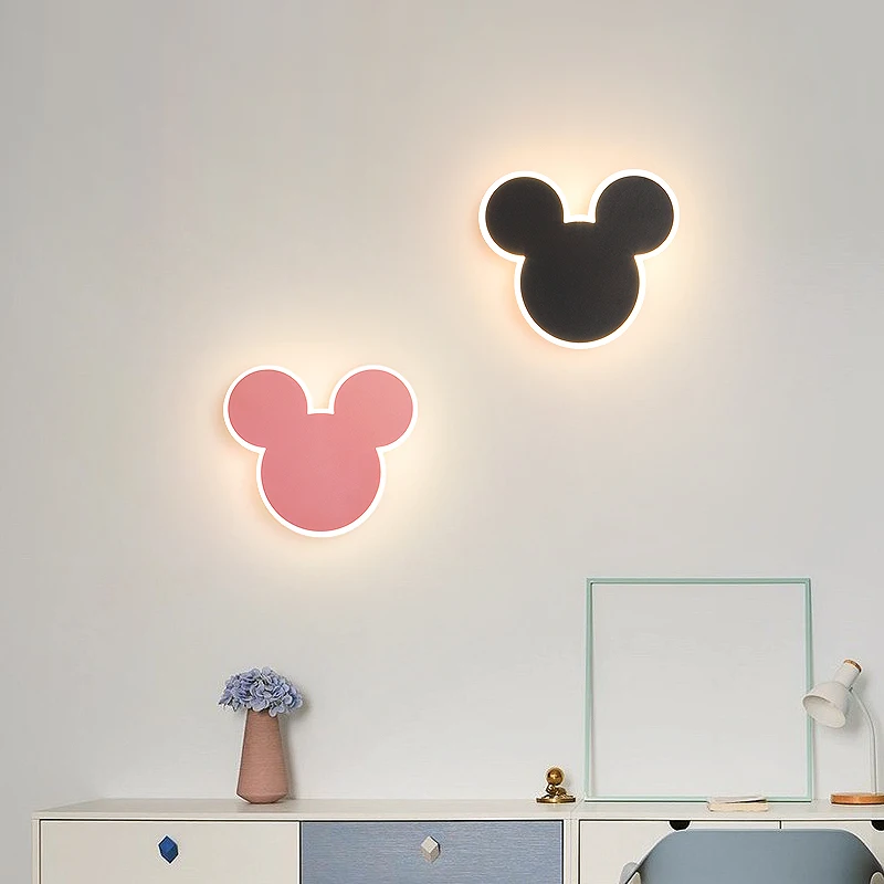

Modern Acrylic Wall Lights With Bird For Study Children's Room Bedside Aisle Corridor Sofa Black Pink LED Lamps Indoor Lighting