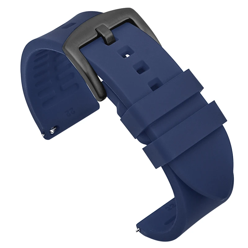 Premium Rubber Silicone Watch Band - Versatile Strap for Men & Women (Multiple Size Options)