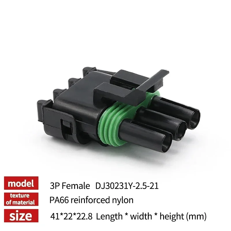 6 Pin 2.5mm GM Automotive Weather Pack Waterproof Connector Male Female Plug Socket DJ3061Y-2.5-11/21 For GM T&I Online Store