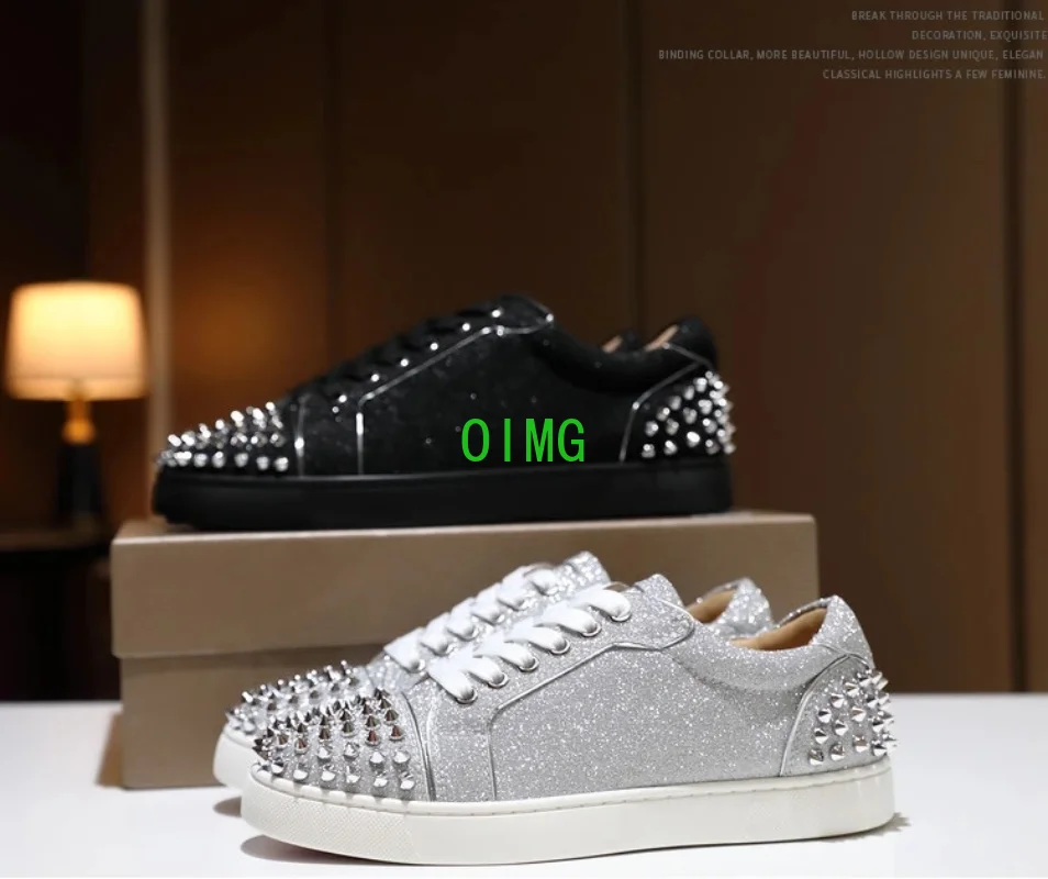 Christian Louboutin Mens Spike Sneakers  Men Designer Shoes Spikes -  Luxury Designer - Aliexpress