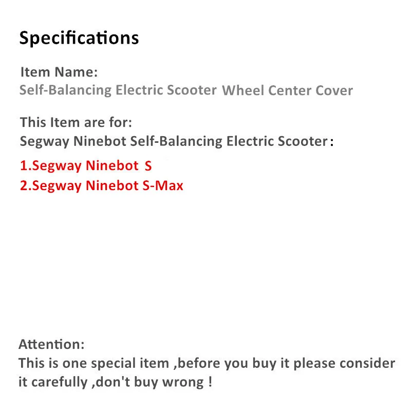 JayCreer Self-Balancing Electric Scooter Decal Stickers for Segway, Ninebot S, S-Max