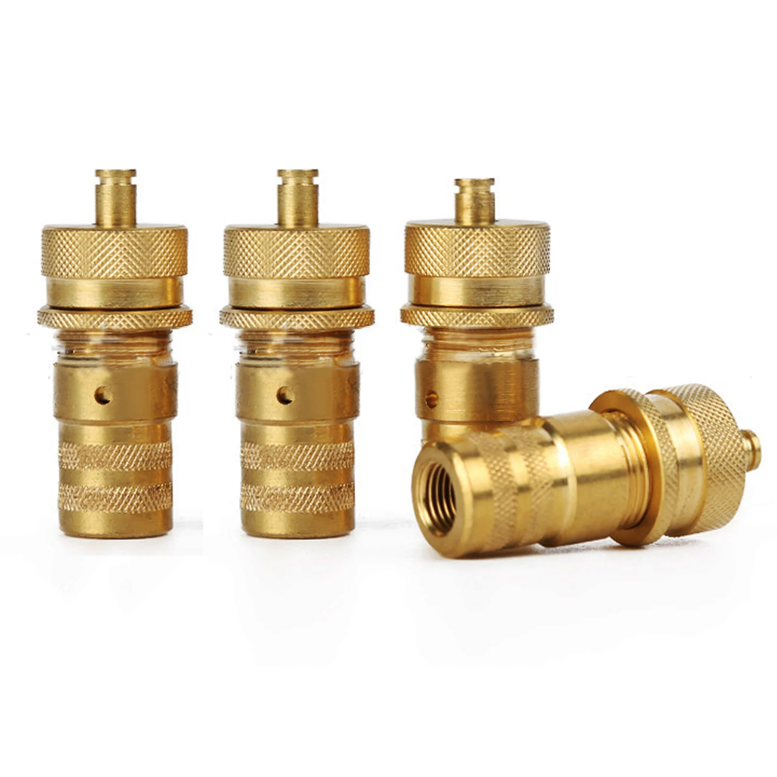 

4PCS Universal Offroad Brass Tire Deflators Kit Automatic 6-30psi Tire Pressure Relief Valve Deflators