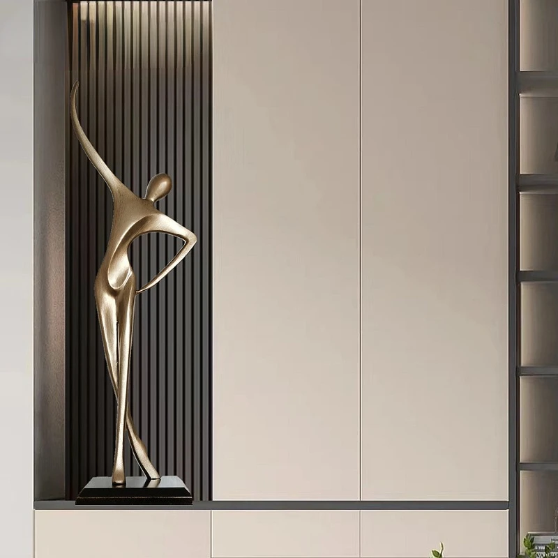 

Living room decoration, TV cabinet decoration, soft decoration, high-end sculpture art, abstract character decoration