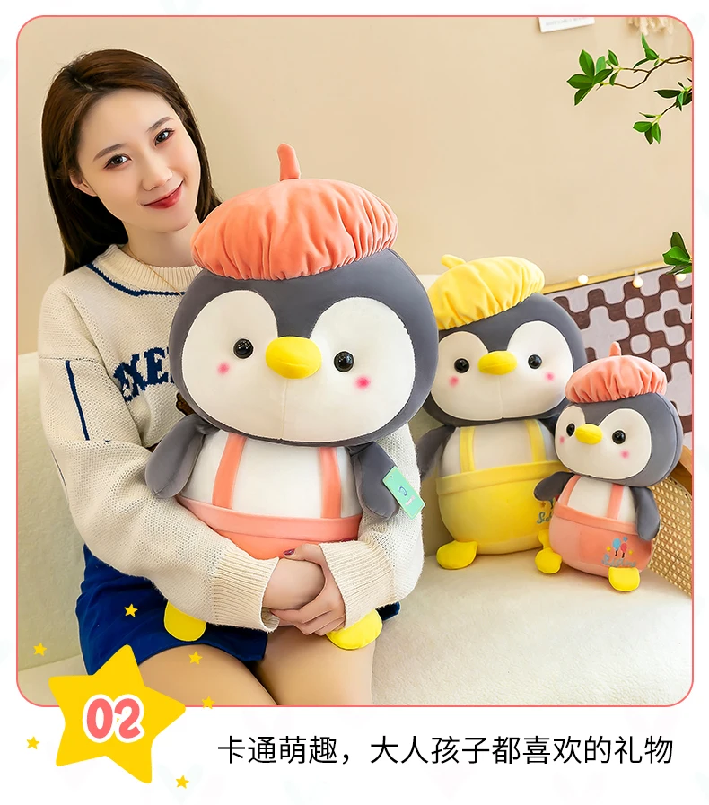 Cute Soft Penguin Plush Toys Stuffed Animal Pillow Doll For Kids - 45Cm 9 Cute Soft Penguin Plush Toys Stuffed Animal Pillow Doll For Kids - 45Cm