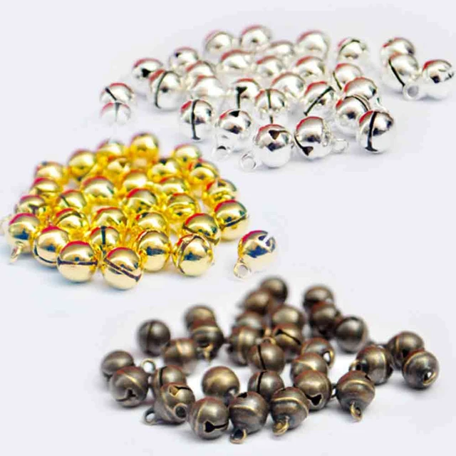 Wholesale Gold/silver/bronze 6MM Mini Bells,DIY Handmake Little Doll/Baby  Accessory Bell S0554H 60pcs - AliExpress