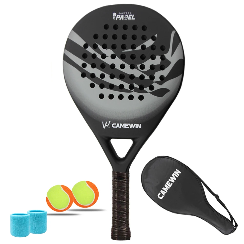 

Professional Carbon Beach Tennis Rackets Paddle Racket Soft Face Raqueta With Bag Unisex Equipment Padel With Bag Cover
