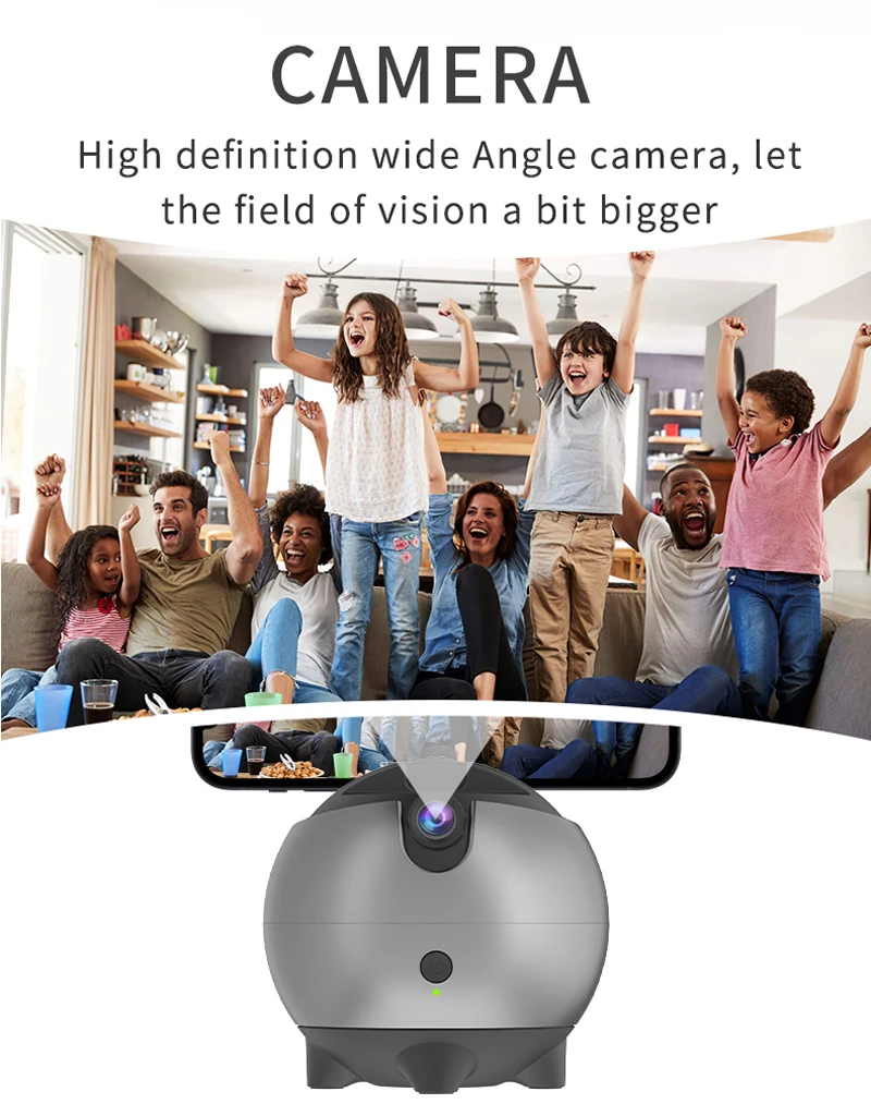 Face Tracking Câmera Tripé Rotação de 360 ° Selfie Stick ai Gesto Reconhecimento Dois Eixos Acompanhamento Auto Vlog Phone Mount Holder - Image 4