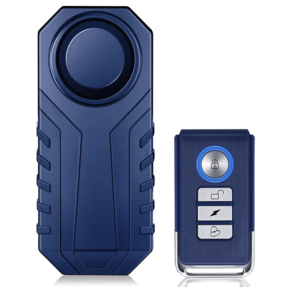 פעמון אזעקה לאופניים Rockbye 113dB קרן אופניים חשמלית מוטורבייק אבטחה נגד גניבה שלט אלחוטי חיישן רטט חדש