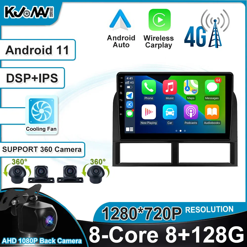 Carpaly Android 11.0 Car Radio Multimedia Stereo Player WiFi GPS Navigation Bluetooth For Jeep Grand Cherokee II WJ 1998 - 2004 |