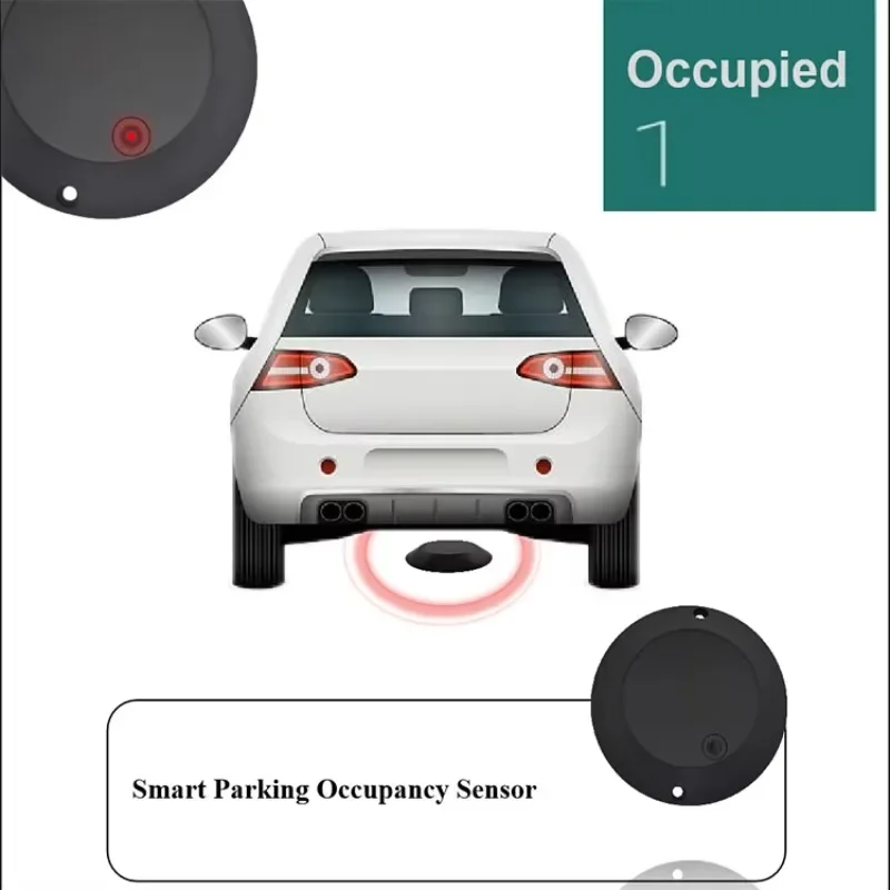 딩텍 DO202 스마트 NB-IoT 로라완 무선 주차장 센서 ABS 소재 차량 감지기 IP 무선 TCP 네트워킹