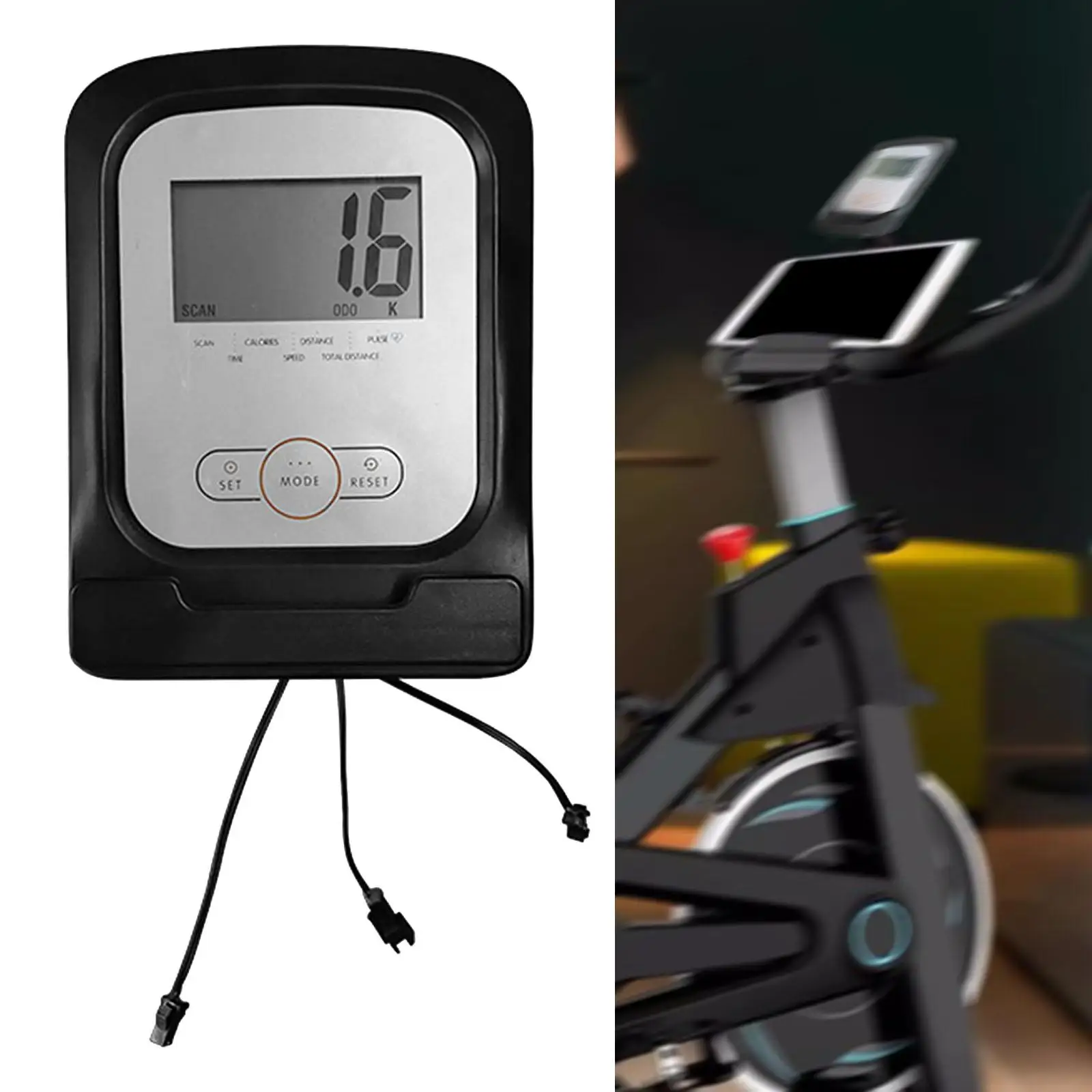 

Монитор для велотренажера, универсальный монитор для велотренажера, аксессуары для стационарных велосипедов, монитор, простой в использовании, домашний стационарный Измеритель для велотренажера