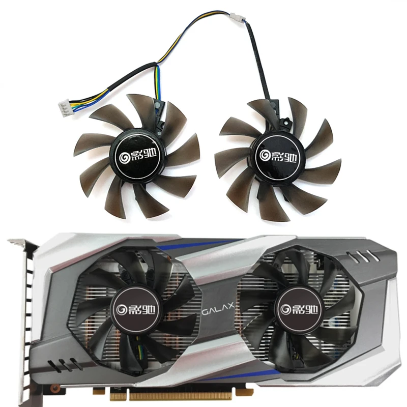 Nuovo 1 Lotto 75Mm 4Pin Ga82S2H T28015Sh Gtx 1060 Gpu Fan, Per Galaxy Gtx 1060 1050 960 950, Kfa2 Gtx 1060 Ventola Di Raffreddamento Della Scheda Vide