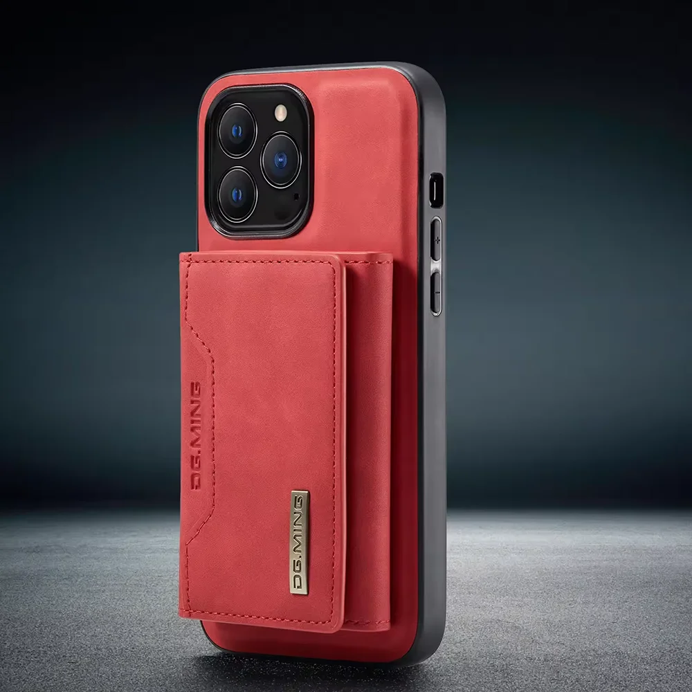2 In 1 Detachable Magnetic Leather Case for IPhone17 16 Pro Max 15 13 12 11 Xs XR 14 Plus 17Air Wallet Cover Cards Holder Pocket