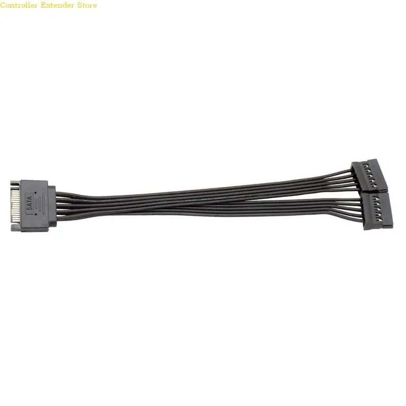 

PC Server Computer Hard 15Pin 1 Male to 3 Female Splitter Power Cable