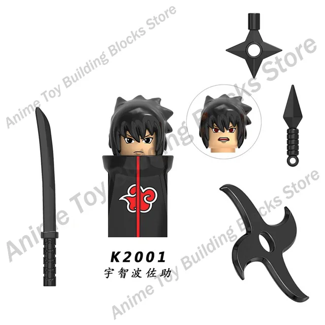 WM6109 Naruto building blocks Bricks assembly Kakashi Sasuke Uchiha Madara Anime Mini Action Figures Heads Toys kids Gifts K2001