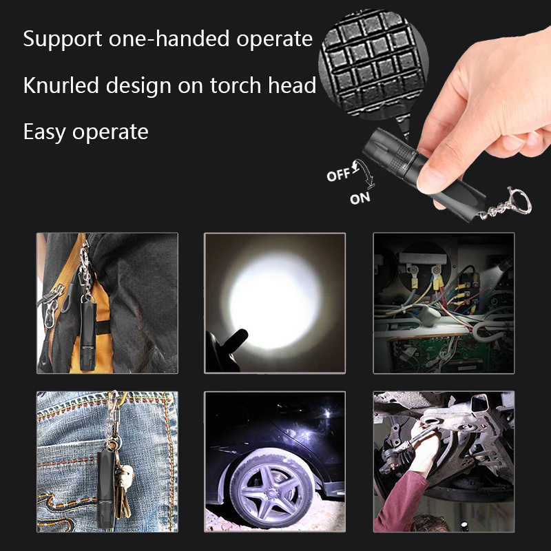 XM-L T6 Switch ON/OFF Aluminum Led Flashlight Waterproof Torch Lights 2000lm Camping Lantern High Quality Super Bright фонари