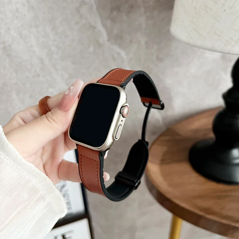 Premium Leather Magnetic Strap