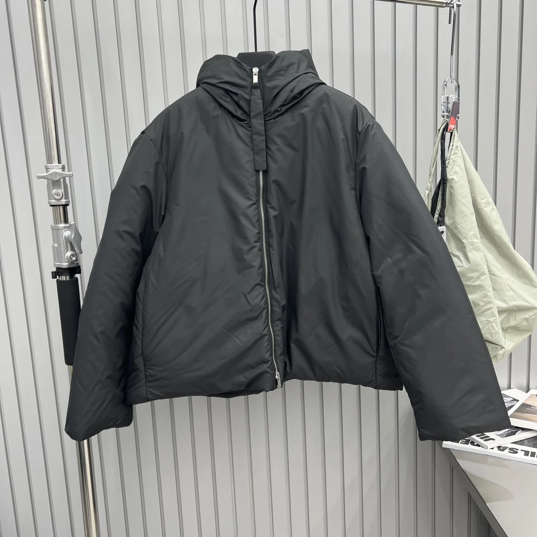 

Hooded down jacket loose fit casual fashion 2024 winter new hot 1216