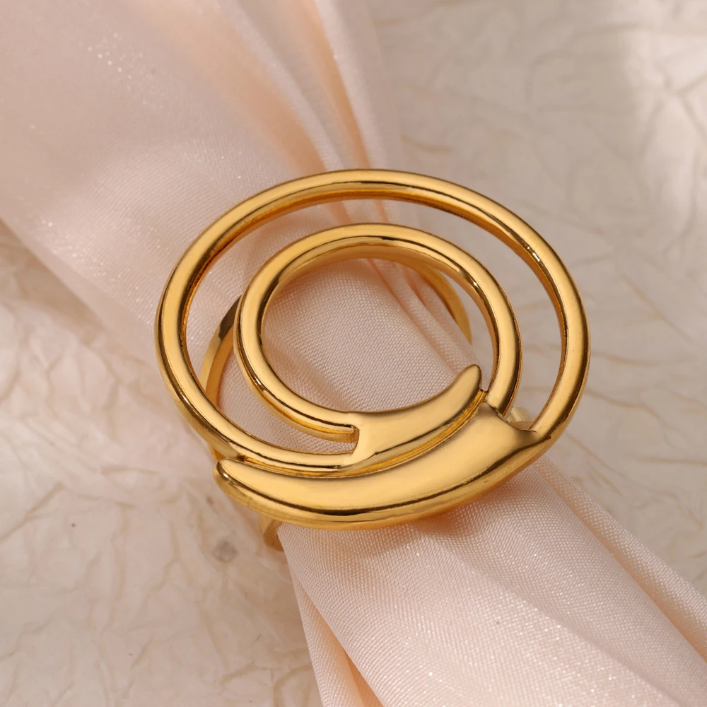 Stainless Steel Open Rings For Women Wedding Aesthetic