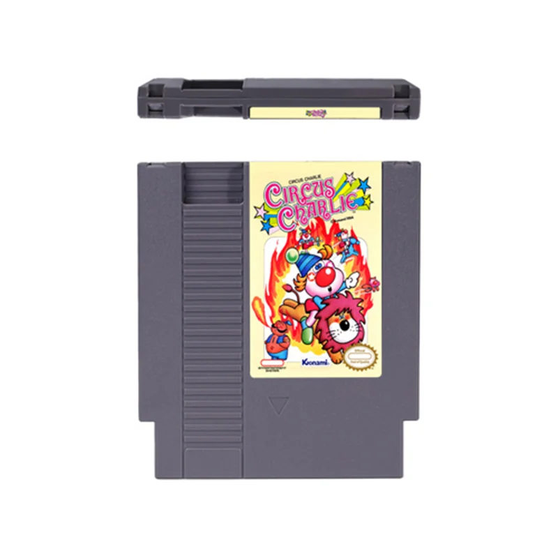 Circus Charlie 72 pins 8bit Game Cartridge for NES Video Game