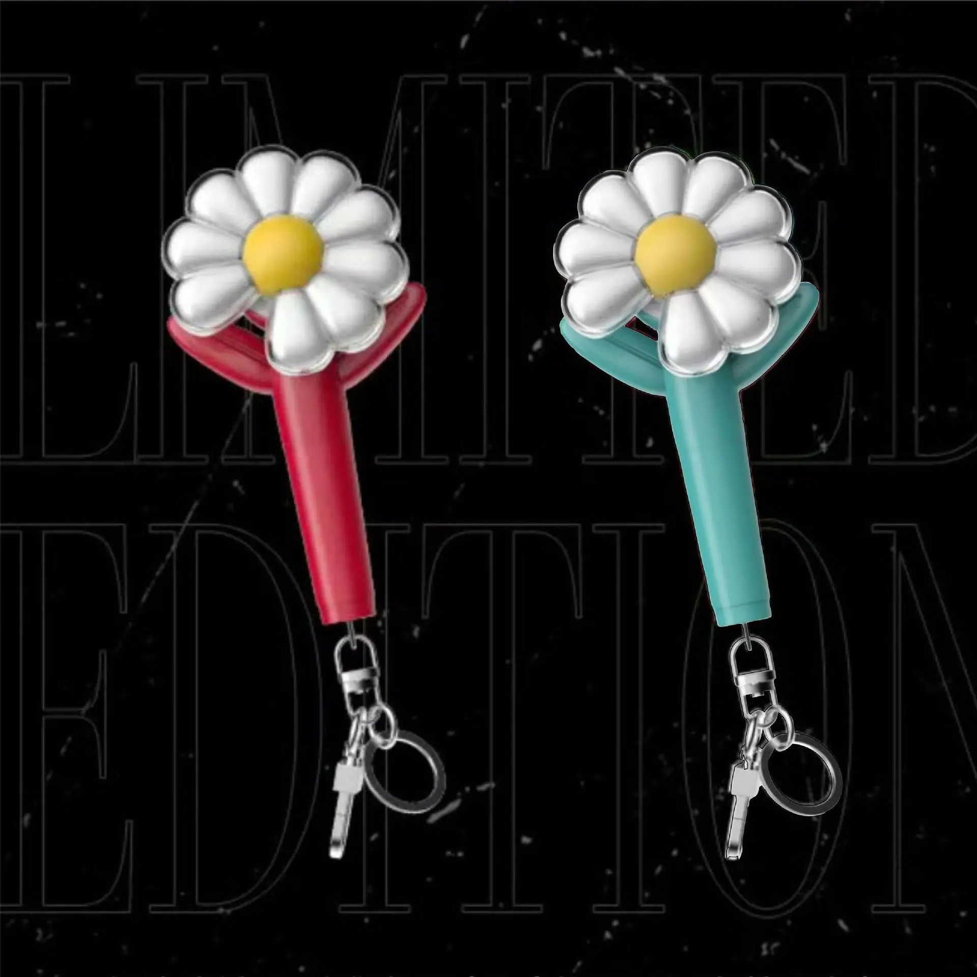 HOT Kpop Bigbang GD Mini Light Stick Keychains Red Green Daisy G