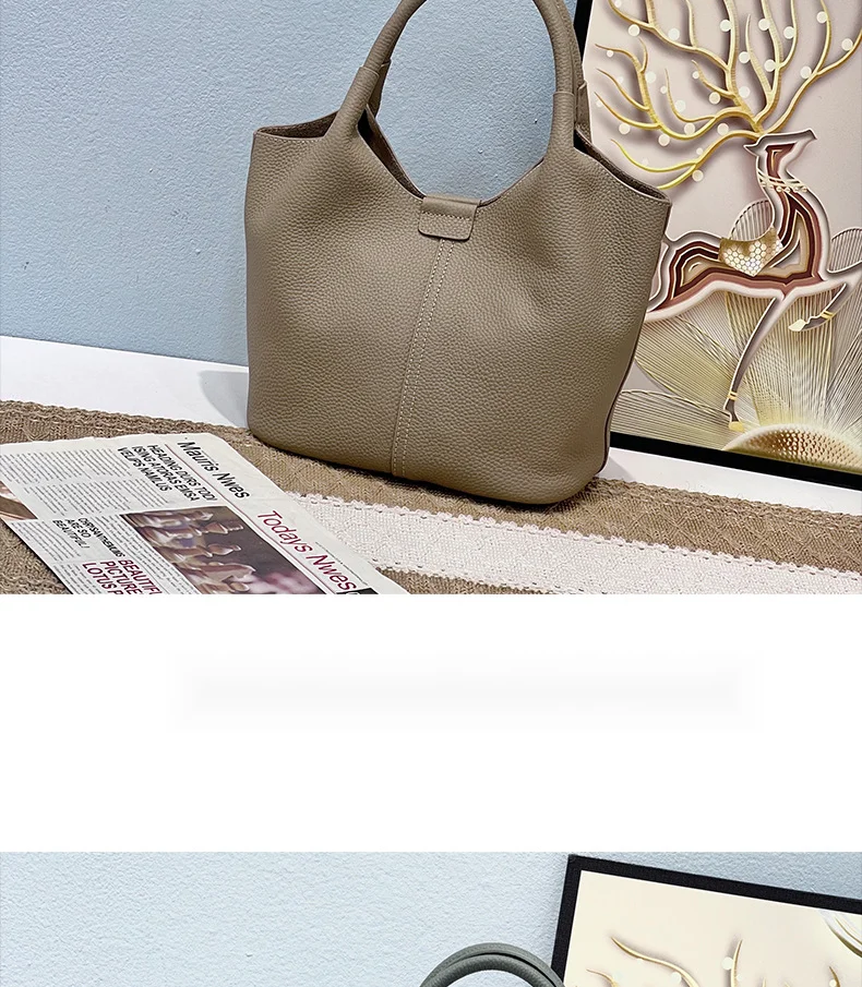 Echtleder Schultertasche Nischen-design Luxus Handtasche Damen_voghion.com