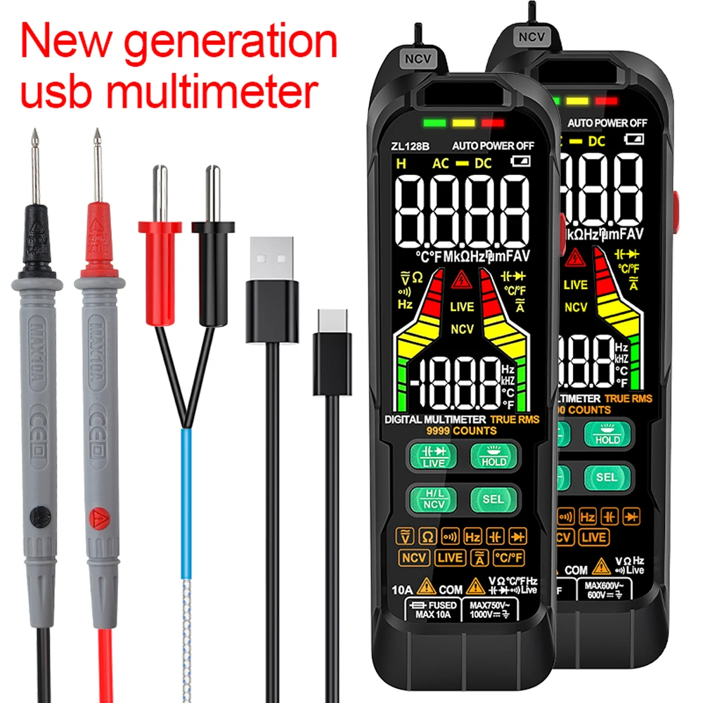 Mult-metro-Digital-profesional-ZL126A-ZL128B-medidor-de-voltaje-de ...