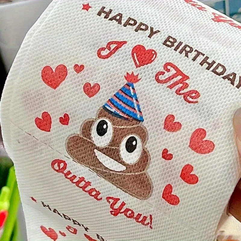 Facial Tissue Paper Gag Gifts Happy Birthday 3 Ply Funny Tissue Rolls For Women Men 2 PCS