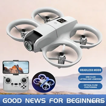 Nuovo Mini Drone WIFI FPV con Telecamera 4K Professionale, Luci Colorate, Pieghevole, Quadricottero RC, Giocattolo Regalo