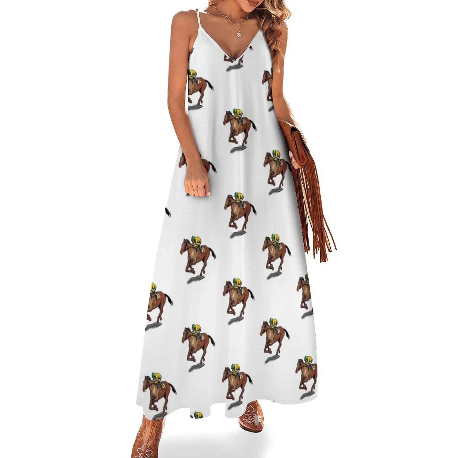 

Horse Racing | Horse Riding | Jockey Sleeveless Dress women dress summer dress woman 2024