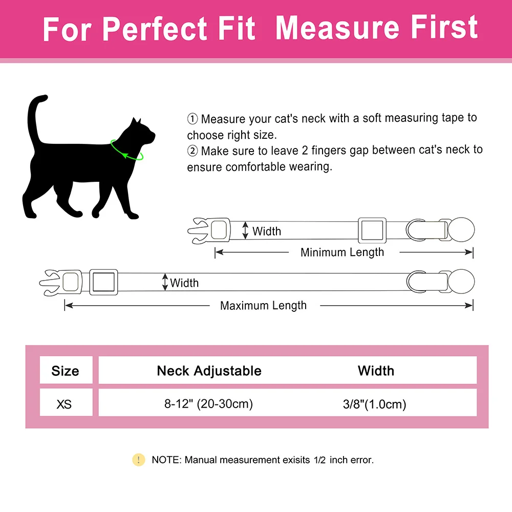 Personalized Puppy Cat Collar Flower Printed Cat Safety Collars Adjustable Kitten Necklace With Free Engraved ID Nameplate Bell 6