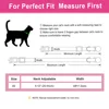 Personalized Puppy Cat Collar Flower Printed Cat Safety Collars Adjustable Kitten Necklace With Free Engraved ID Nameplate Bell 6