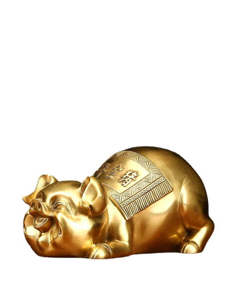 

YY Copper Pig Ornaments Cute Pig Coin Bank Pig Home Decorations