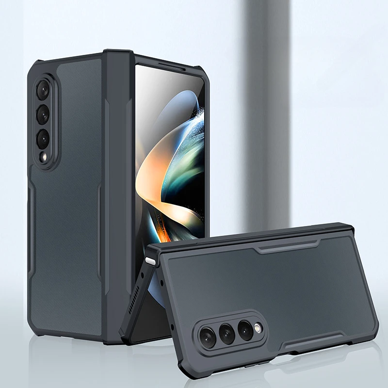 

Защитный чехол для Samsung Galaxy Z Fold5, Fold4, Fold3, складной чехол для телефона, тонкий защитный прозрачный чехол