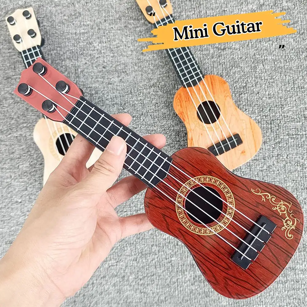 1pcs Mini Guitar Musical Instrument Early Education Toys For Kids Classic Ukulele Guitar Musical Instrument
