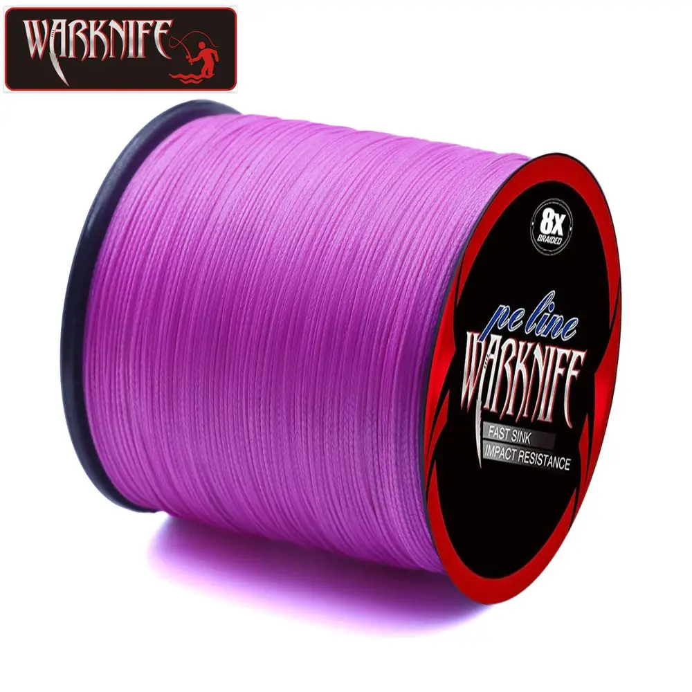 

Warknife 500M 1000M 1500M 2000M 8 Strands 6-300LB PE Braided Fishing Wire Multifilament Super Strong Fishing Line Japan PE Pink