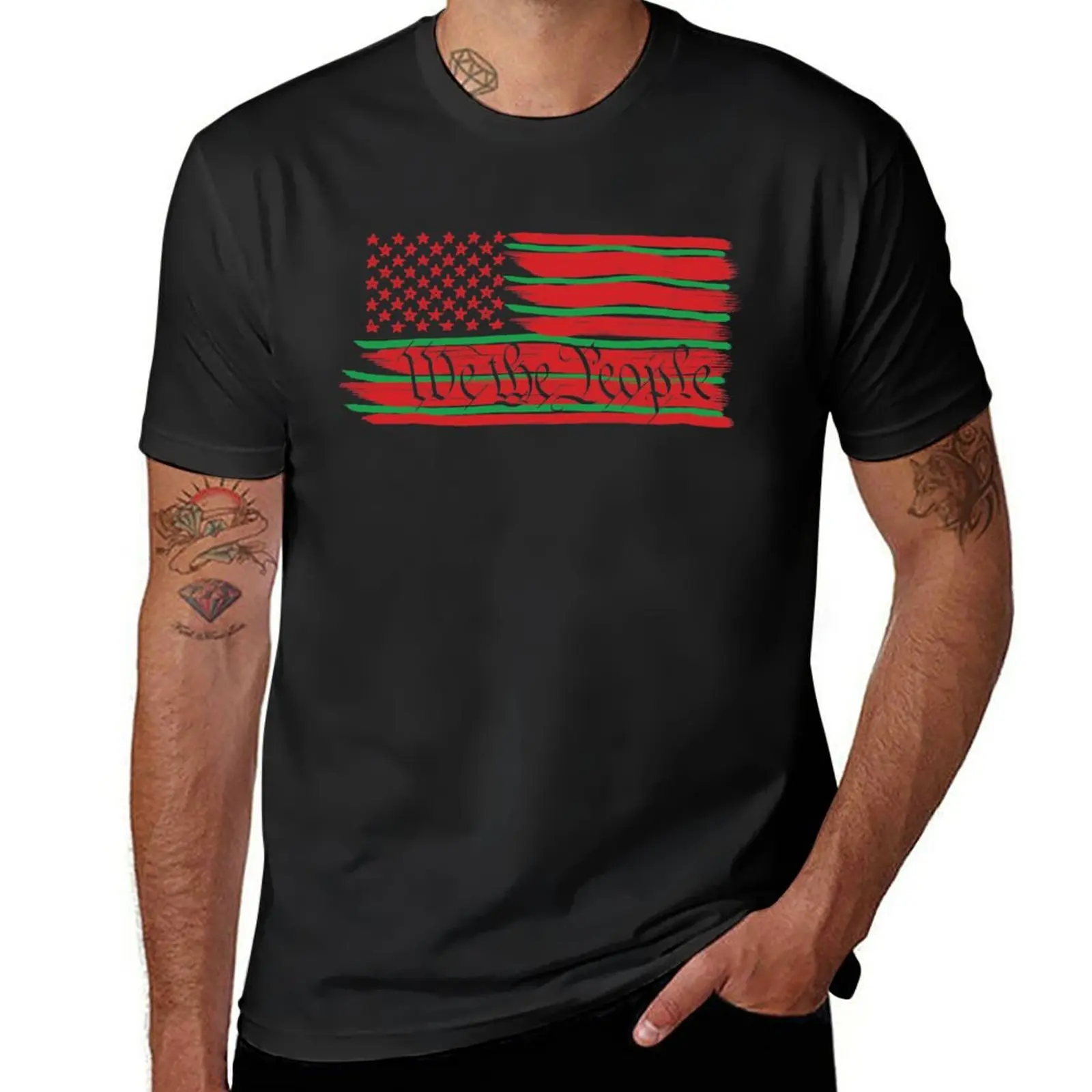 

New We The People T-Shirt oversized t shirts t-shirts man Short sleeve tee men