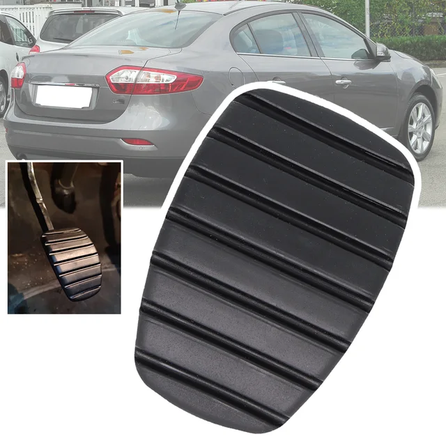 Rubber Brake Clutch Foot Pedal Pad Covers For Renault Fluence 2010 2011 2017 2018 2019 Samsung SM3 Dongfeng Fengnuo E300 EV