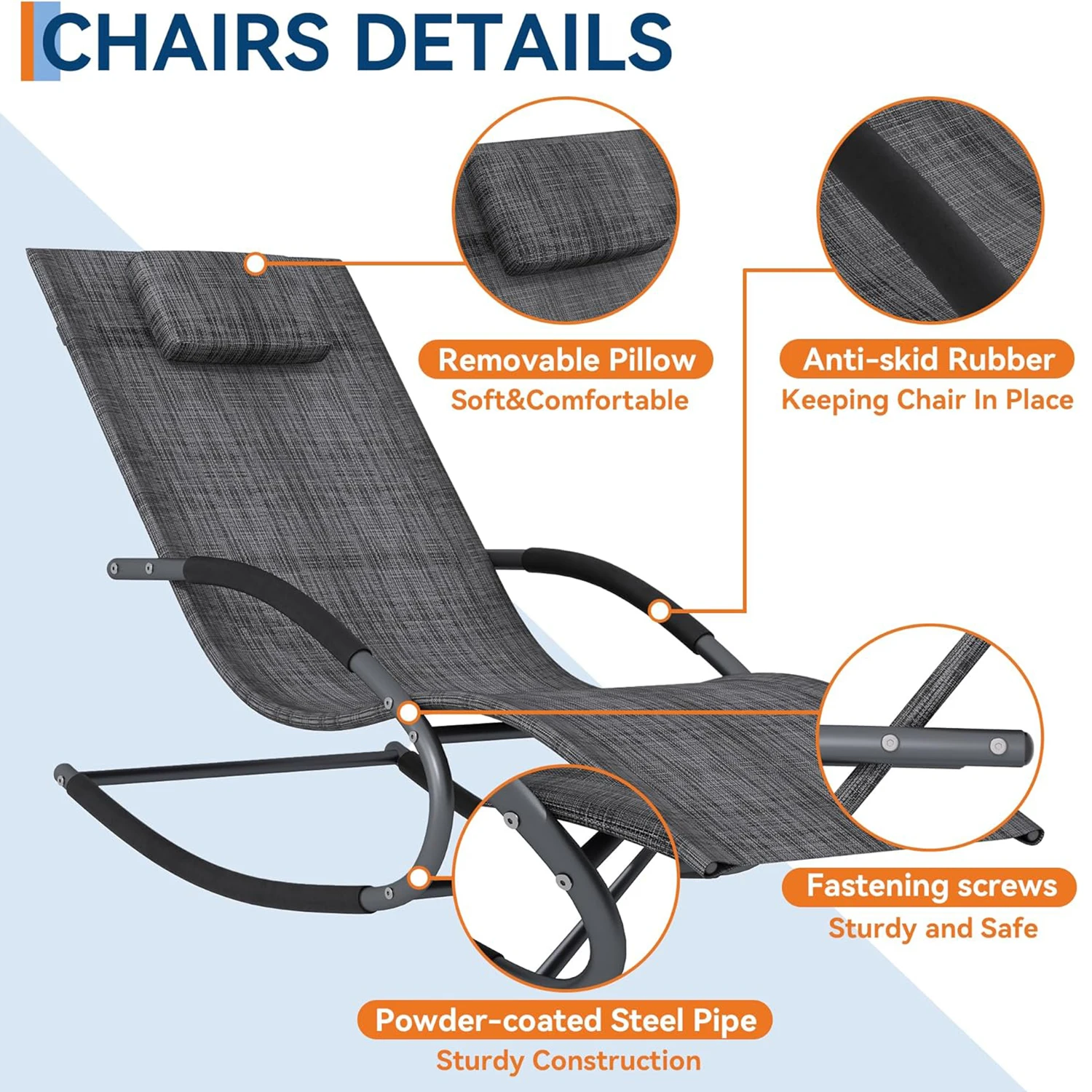 Outdoor Rocking Lounge Chair 4