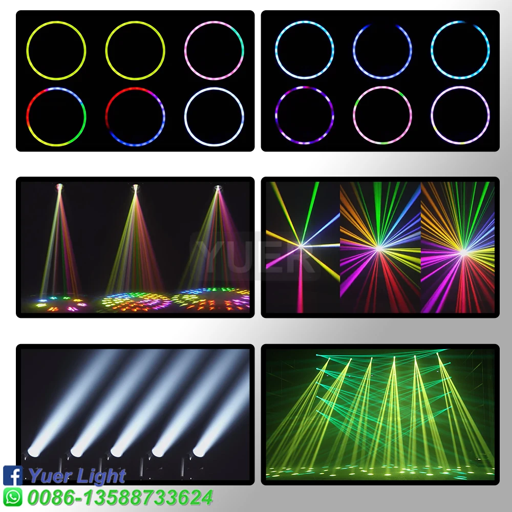 Description Picture 6 of item14R 295W Beam White Case Moving Head Light With Aperture Zoom Gobo DMX Stage Lighting Projector DJ Party Concert Double Prismi