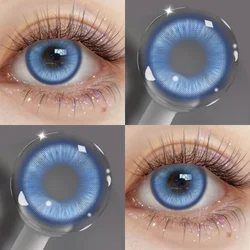 Vibrant Magic Pop GreenRed Cosplay Contact Lenses - 6 - Month Wear for Eye Makeup Transformation (Blue)