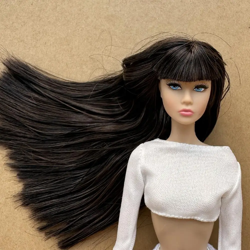 1/6 Scale Fashion PP Doll Figures With Bang Movable Joints Solid Collectible Doll For Kids And Collectors