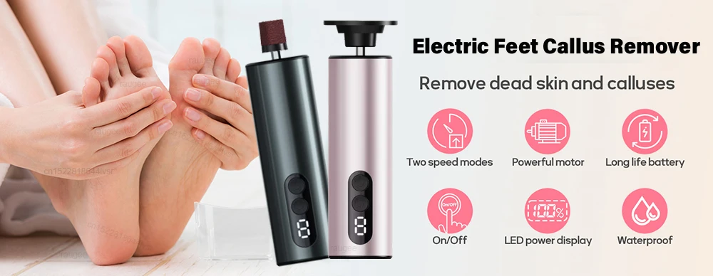 Description Picture 2 of itemElectric Foot Grinder Callus Remover for Feet Foot Exfoliation Sander Electric Foot File Pedicure Machine Foot Dead Skin Remover
