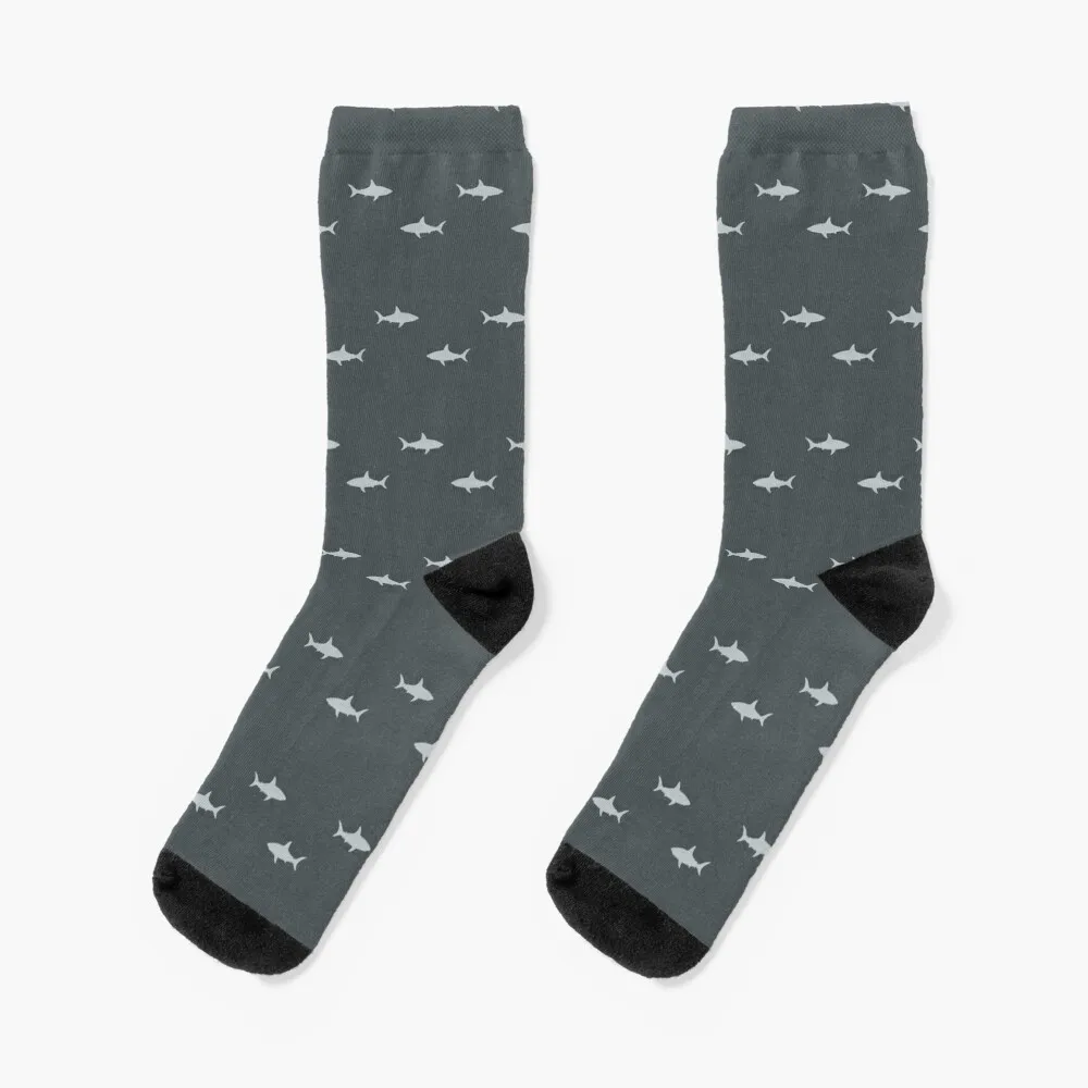 Sharks Pattern Socks hiking professional running Antiskid soccer new year Socks Female Men's