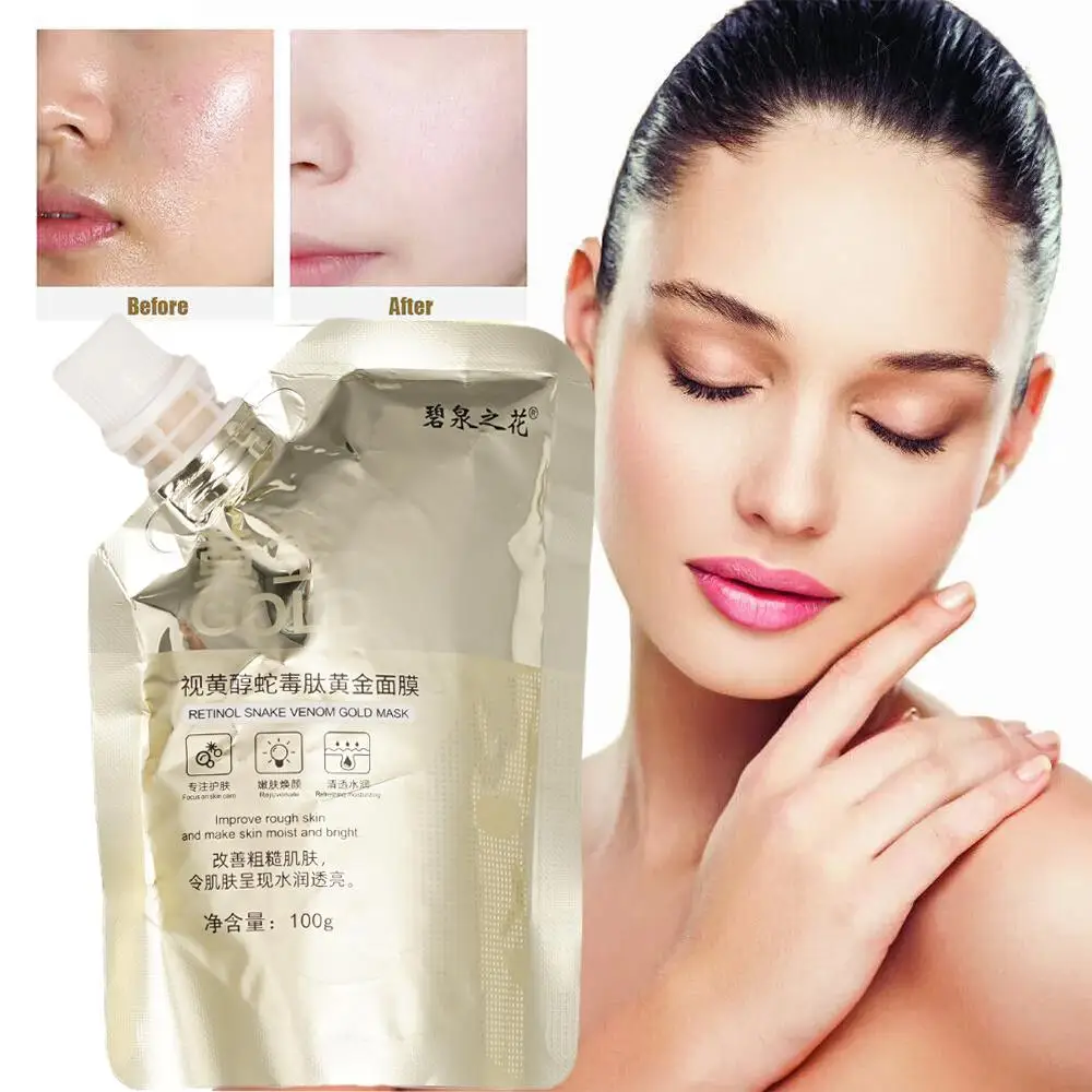 

100g Retinol Snake Gold Facial Mask Anti-wrinkle Light Aging Hydrating Skin Lines Anti Mask Face Beauty Tightening F6G9