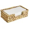 Water Hyacinth Napkin Holder Wicker Baskets Rustic Wicker Paper Hand Towels Storage Tray Woven Napkin Holder Tray for Kitchen 1