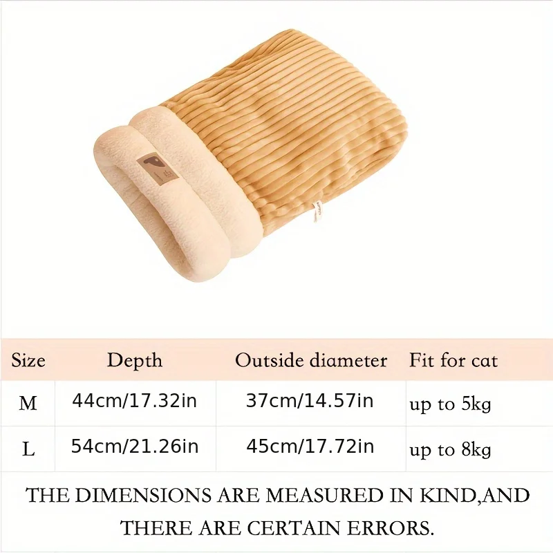 Cat Four Seasons Sleeping Bag Cat Nest, Cat Digging Nest Closed, Cat Safety Drilling Quilt Cat Nest