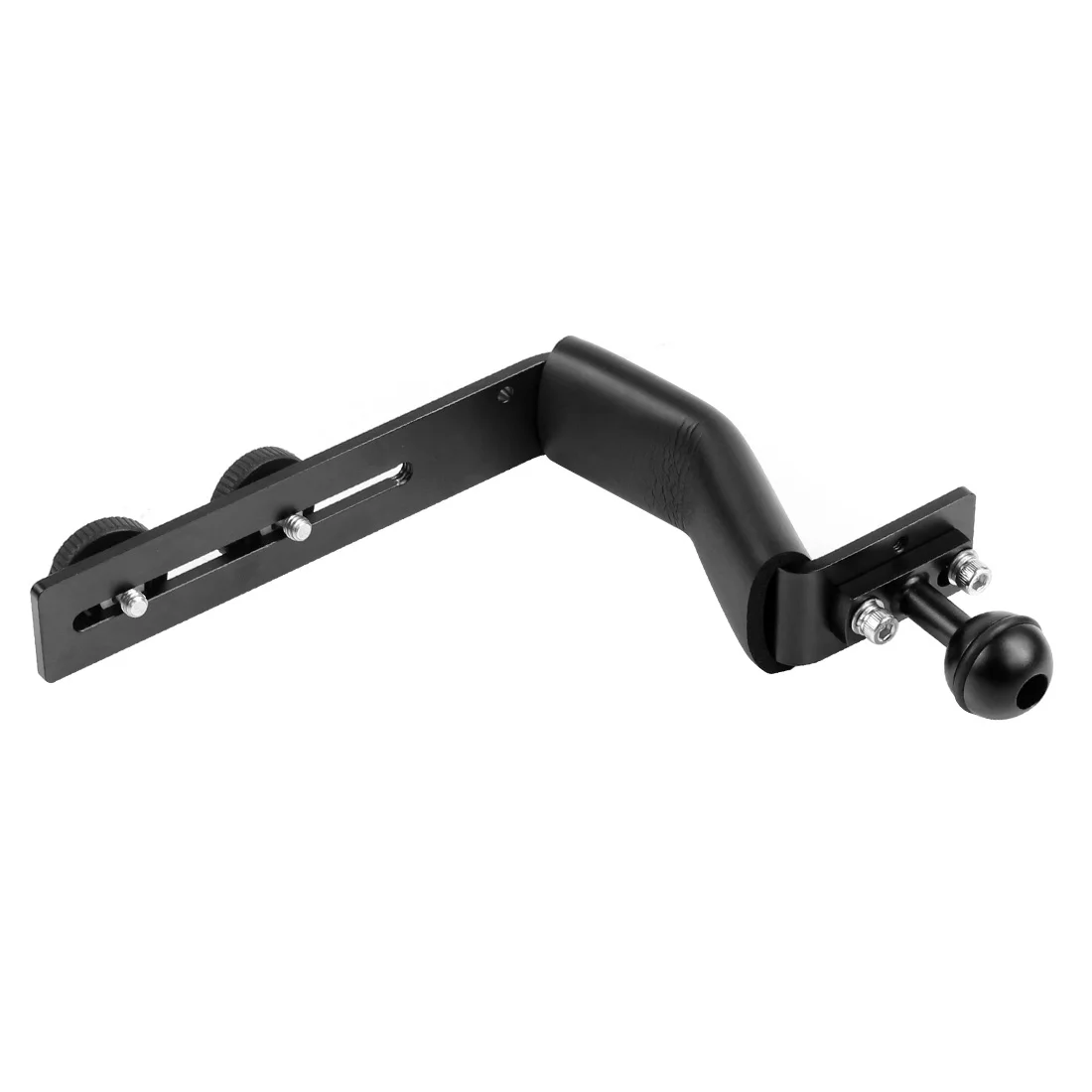 Aluminum Alloy Diving Bracket Z Type Single Handle With Base Adapter for Underw
